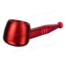 Screw On Smoking Pipe 4 inches with Free Metal Screen - RED
