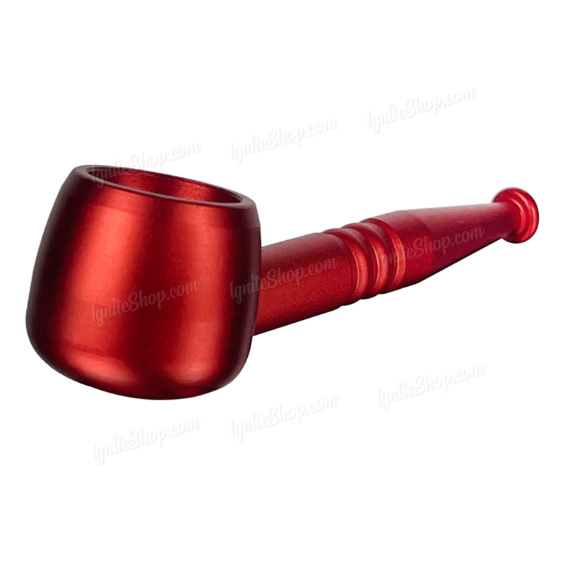 Screw On Smoking Pipe 4 inches with Free Metal Screen - RED
