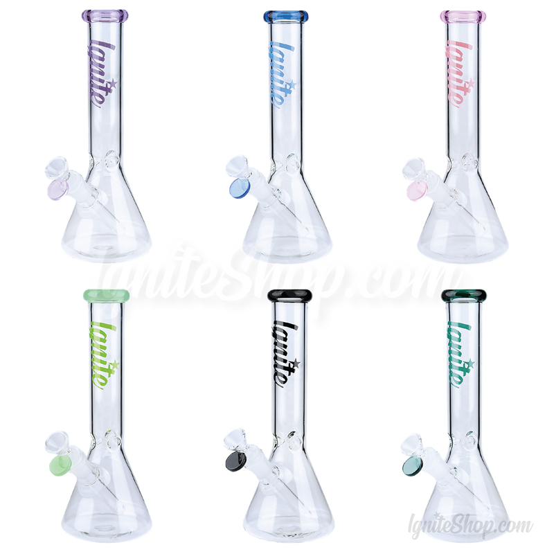 Ignite Glass 10" Simple Logo Beaker