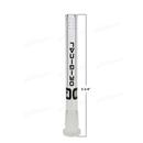 OG Original Glass Open Ended 6 Slits Downstem - BLACK