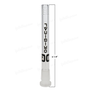 OG Original Glass Open Ended 6 Slits Downstem - BLACK