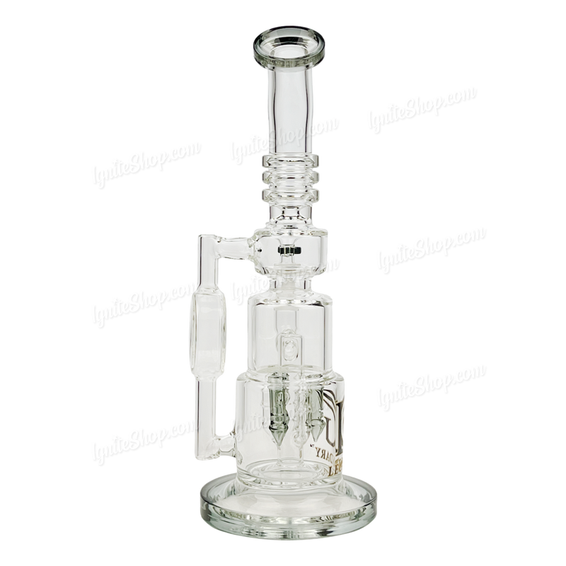Legendary Glass Recycler 12inches LG332 - TRANS BLACK