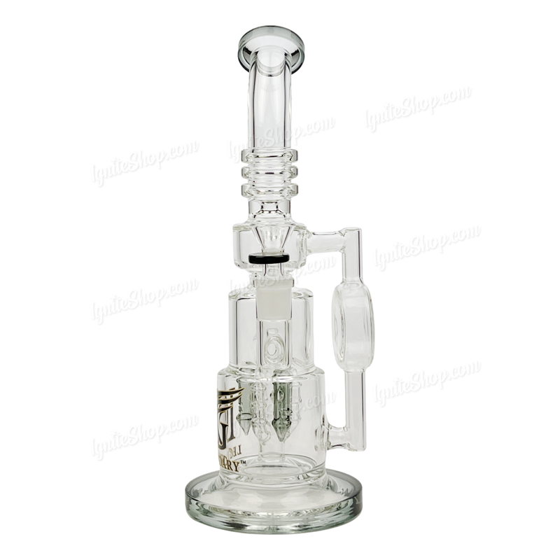 Legendary Glass Recycler 12inches LG332 - TRANS BLACK