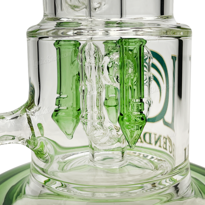 Legendary Glass Recycler 12inches LG332 - GREEN