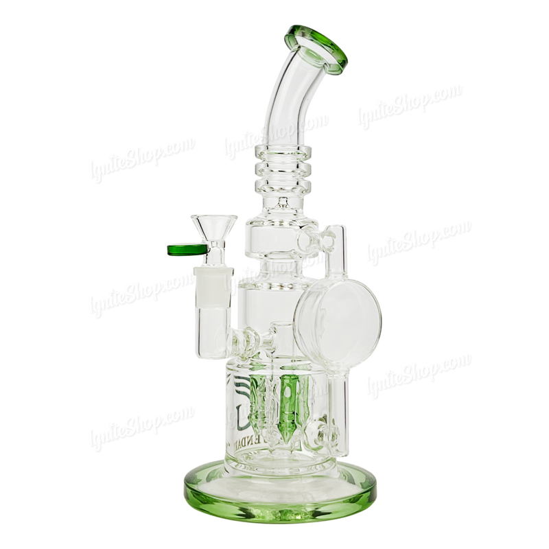 Legendary Glass Recycler 12inches LG332 - GREEN