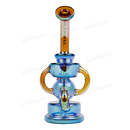 Legendary Glass Metallic Chrome  Recycler LG334 - GOLD BLUE