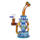 Legendary Glass Metallic Chrome  Recycler LG334 - GOLD BLUE