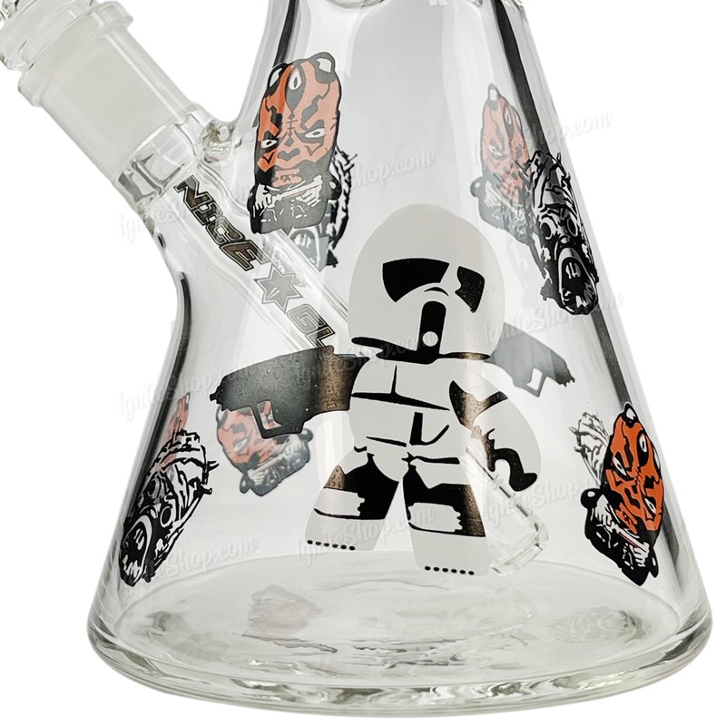 Nice Glass Star wars Decal Beaker 13inches