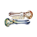 Glass 4.5" Handmade Hand Pipe_Brown / Blue