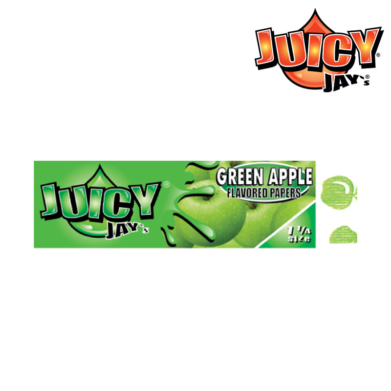 Juicy Jay’s Flavoured Rolling Papers 1 1/4 - GREEN APPLE
