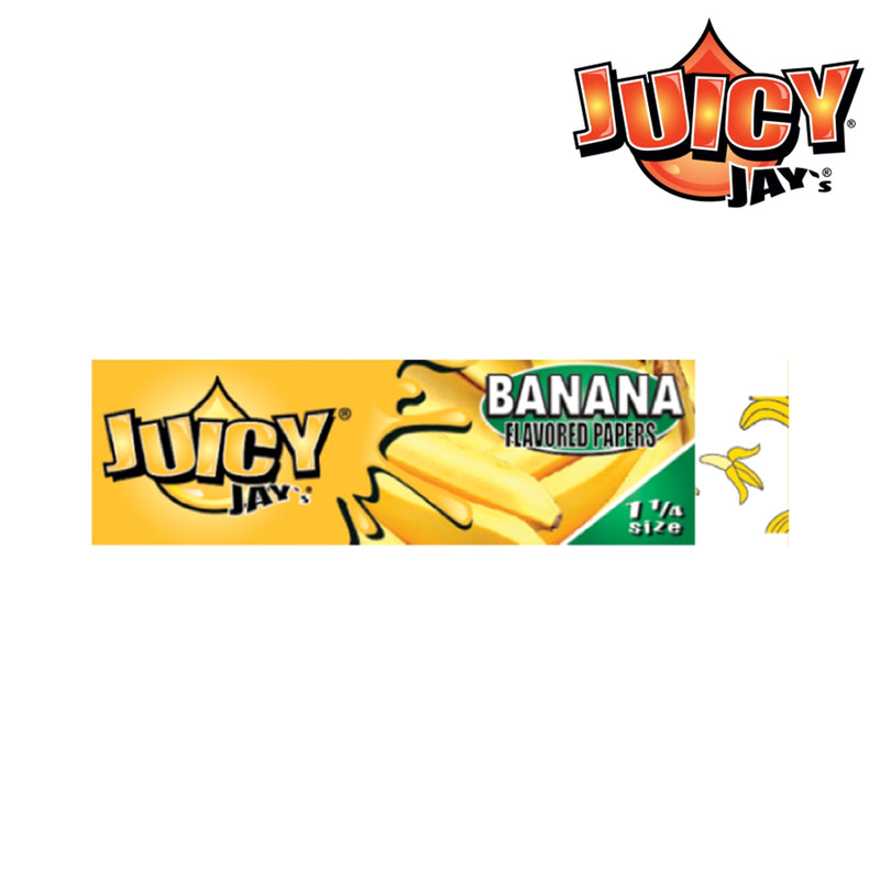 Juicy Jays Flavoured Rolling Papers 1 1/4 - BANANA