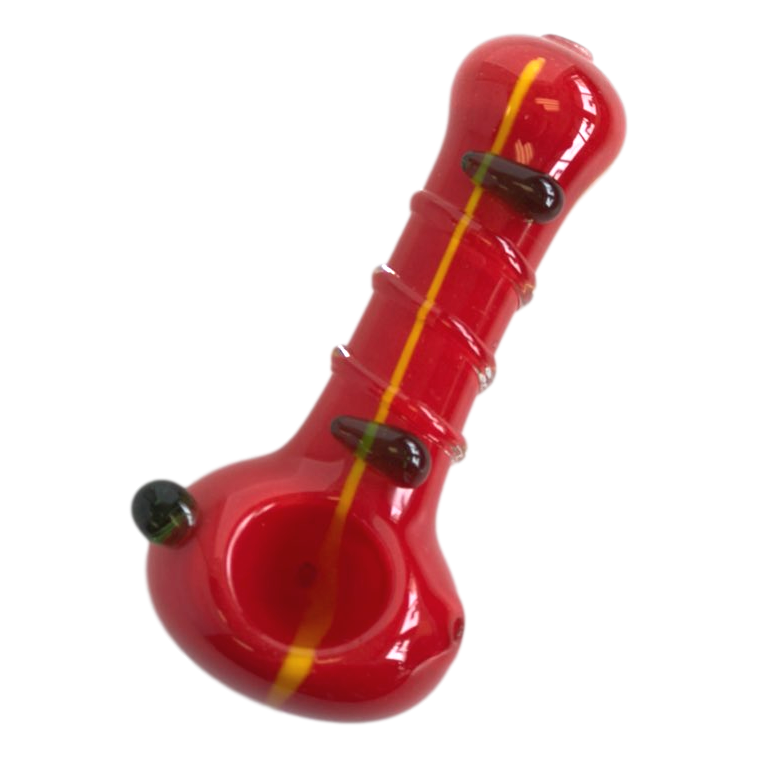 Glass Hand Pipe GP1019 A 4.5inch Red