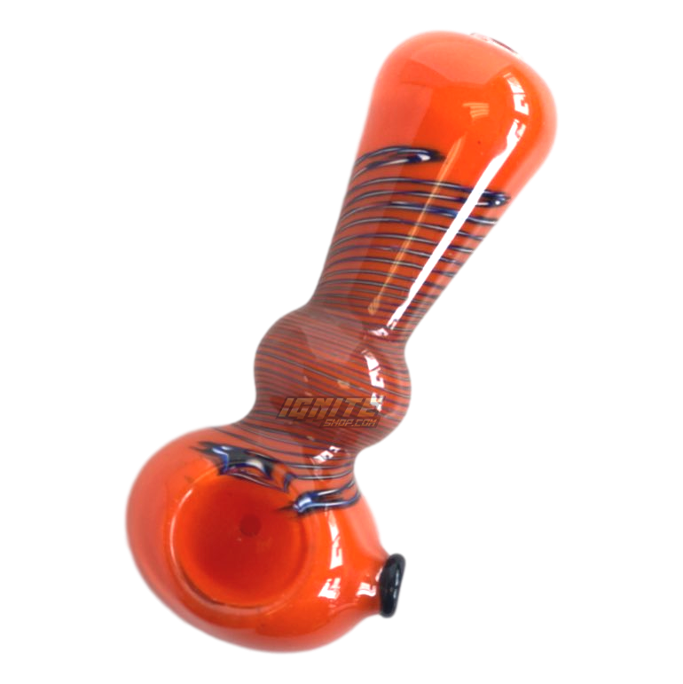 Glass Hand Pipe GP1019 H 4.5inch Orange