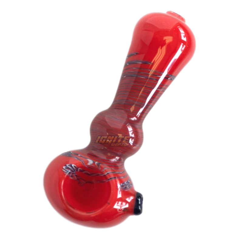 Glass Hand Pipe GP1019 H 4.5inch Red