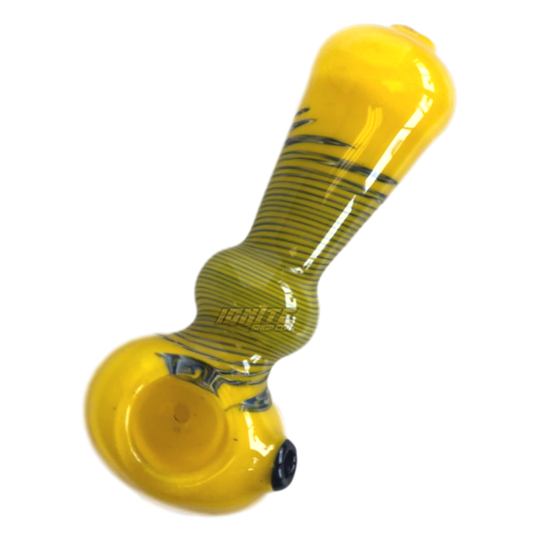 Glass Hand Pipe GP1019 H 4.5inch Yellow