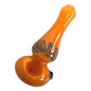 Glass Hand Pipe GP1019 M 4.5inch Light Orange
