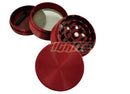 Color Metal Grinder 50mm 4 Parts - Red