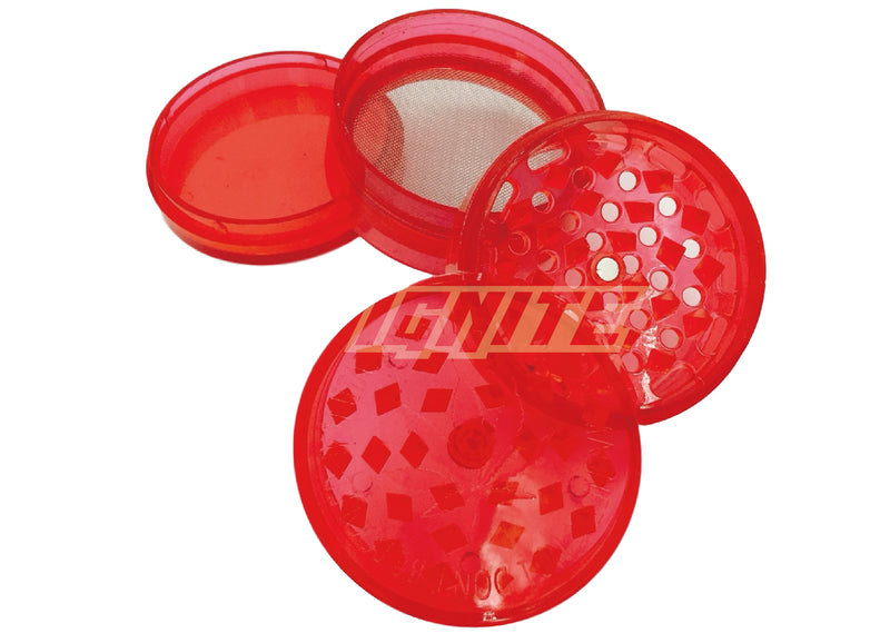 Plastic Grinder 50mm 4Parts - Red