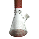 Legendary Glass LG239 Gradation Color Beaker 16inch  W/free gift - RED