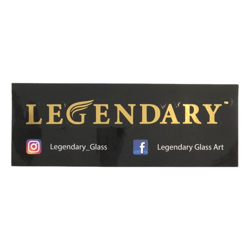 Legendary Glass LG239 Gradation Color Beaker 16inch  W/free gift - YELLOW