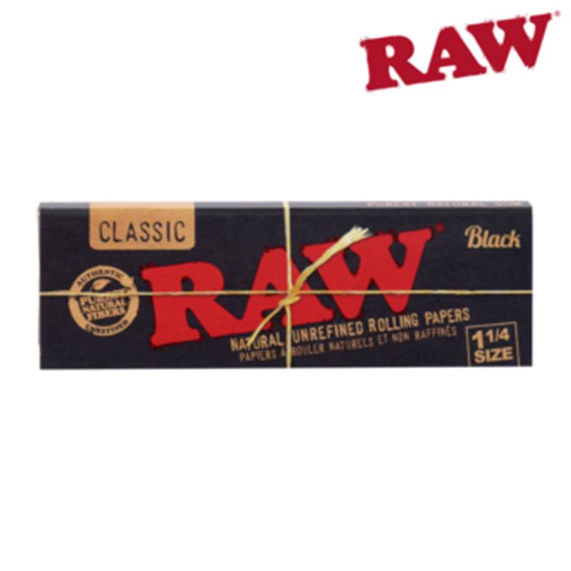 Raw Black 1/4 Rolling Papers