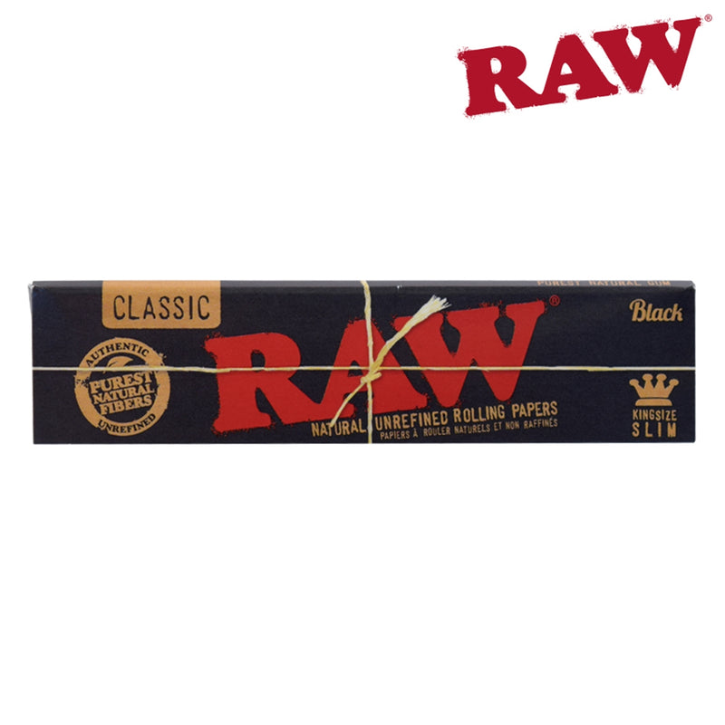 Raw Black King Size Slim 110mm Rolling Papers