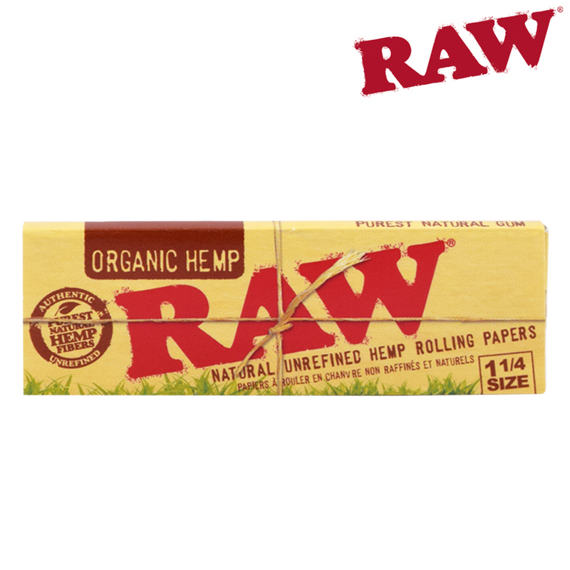 RAW Organic Hemp 1 1/4" ROLLING PAPERS