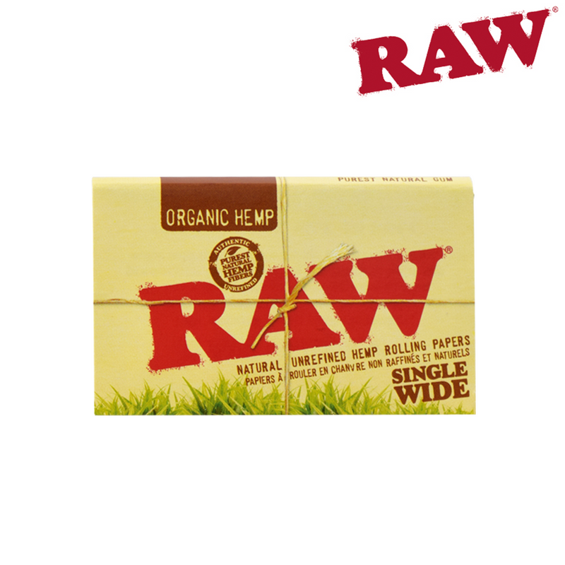 Raw Organic Single Wide Hemp Rolling Papers