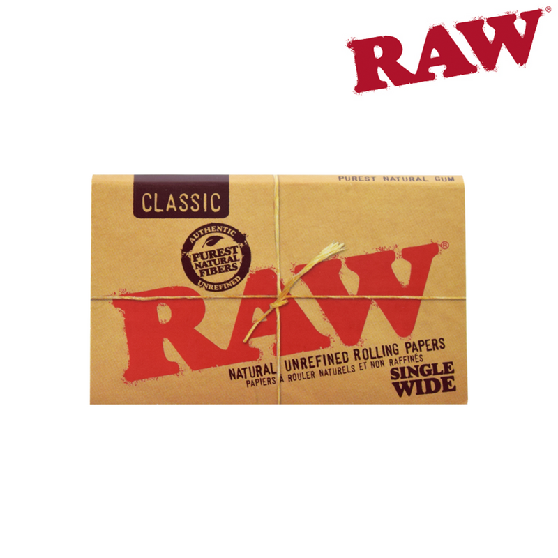 RAW Classic Rolling Papers Single Wide Single Window