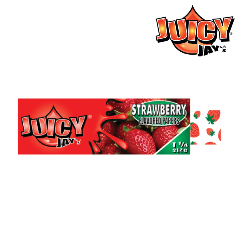 Juicy Jay’s Flavoured Rolling Papers 1 1/4 - STRAWBERRY