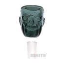 Premium Glass Bowl old Man - TEAL