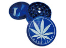Grass Leaf Metal Grinder 50mm 3Parts-Blue