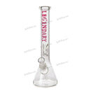 Legendary Glass Hand Written Glow In Dark logo Beaker LG126 - RED