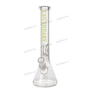 Legendary Glass Hand Written Glow In Dark logo Beaker LG126 - LIGHT YELLOW