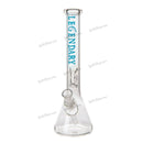 Legendary Glass Hand Written Glow In Dark logo Beaker LG126 - BLUE