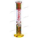 Legendary Glass LG141 Cylinder Glow In Dark Logo - Red