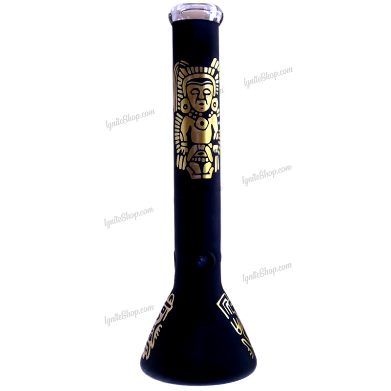 OG Original Glass OG278 Inca Pattern Black & Gold Beaker