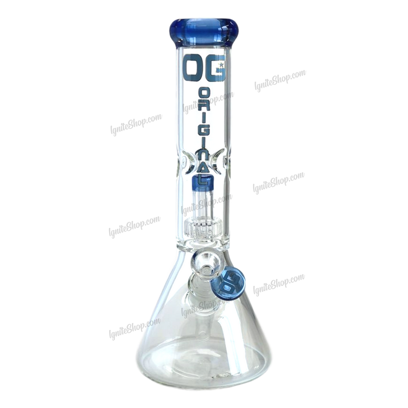 OG Original Glass OG320 Showerhead Perc. Beaker - Blue