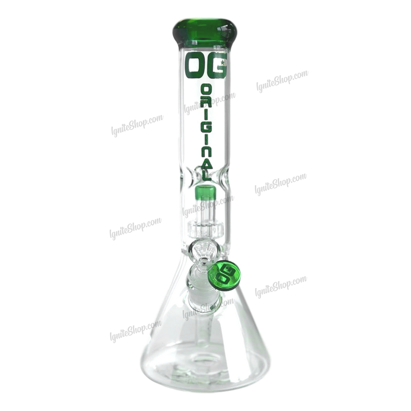 OG Original Glass OG320 Showerhead Perc. Beaker - Green