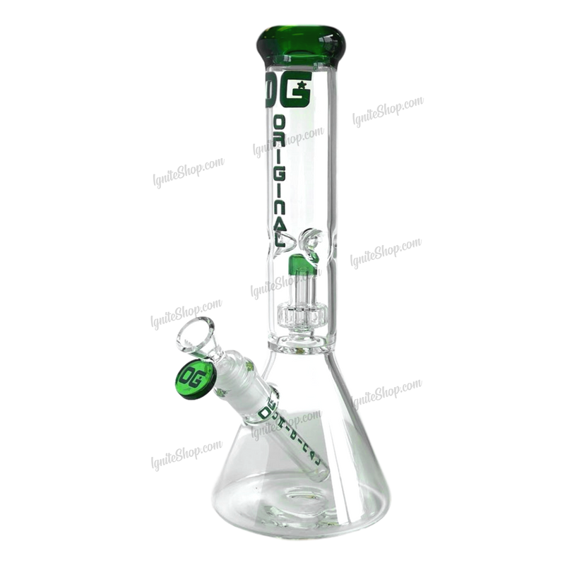 OG Original Glass OG320 Showerhead Perc. Beaker - Green