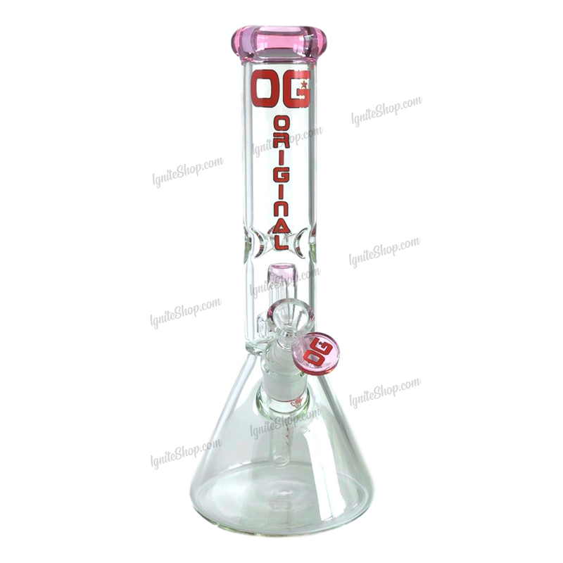 OG Original Glass OG320 Showerhead Perc. Beaker - Pink