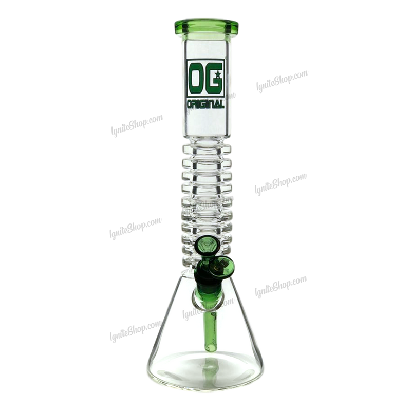 OG Original Glass OG346 Rimmed Beaker - GREEN