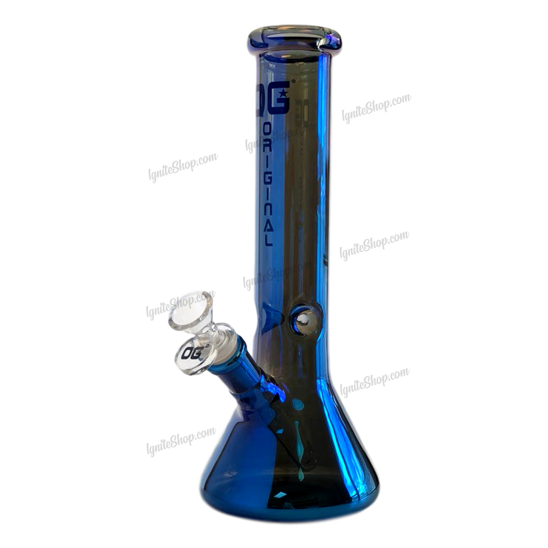OG Original Glass Metalic Beaker OG363 Blue Sapphire