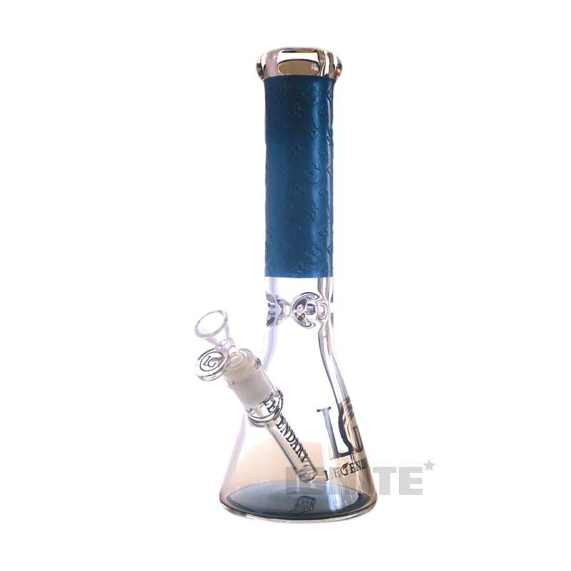 Legendary Glass LG151 Pattern Embossing Beaker - BLUE