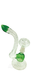 Glass Water Bubbler  6.5" 2-in-1 - Green
