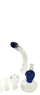 Glass Water Bubbler  6.5" 2-in-1 - Bule