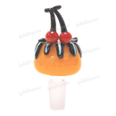 Fruit Deco 14mm Bowl Piece CHERRY by OG Original Glass - ORANGE