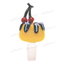 Fruit Deco 14mm Bowl Piece CHERRY by OG Original Glass - YELLOW