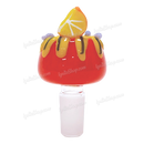 Fruit Deco 14mm Bowl Piece ORANGE by OG Original Glass - ORANGE