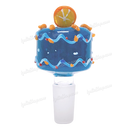 Fruit Deco 14mm Bowl Piece ORANGE by OG Original Glass - BLUE